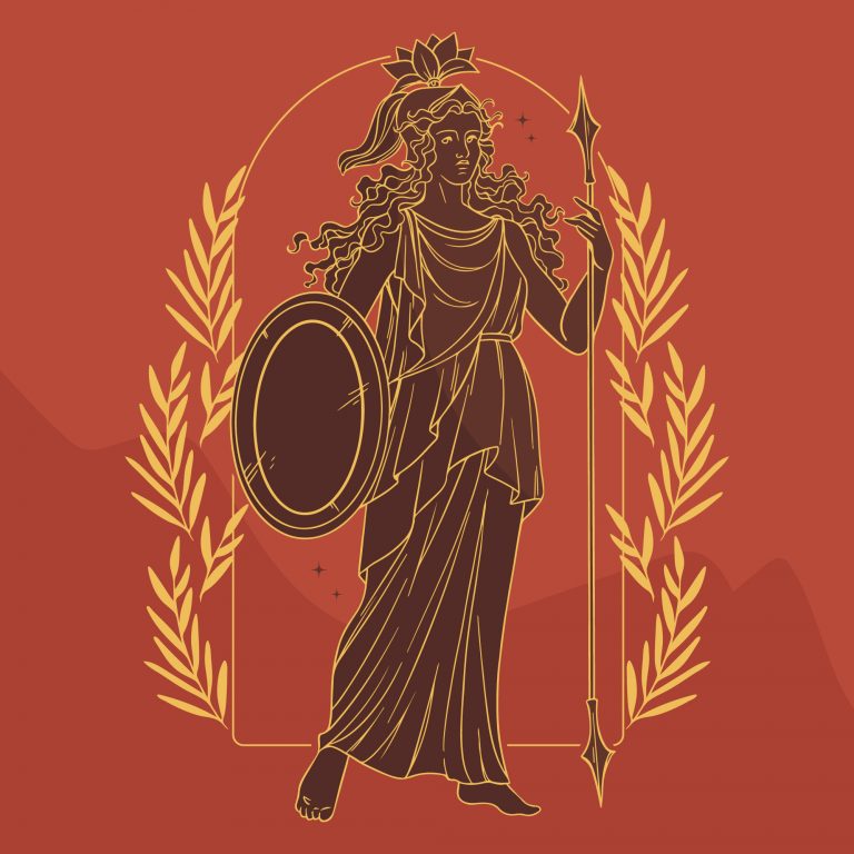 Las diosas griegas, Atenea y las flores de Bach