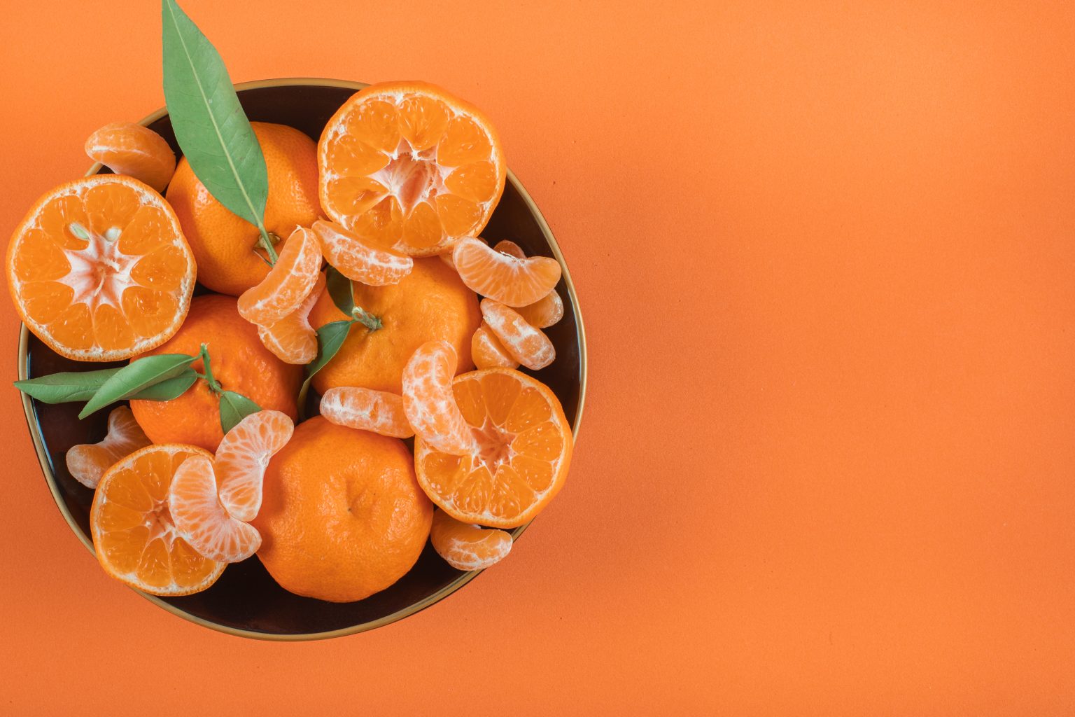 Alegría y aceite esencial de mandarina